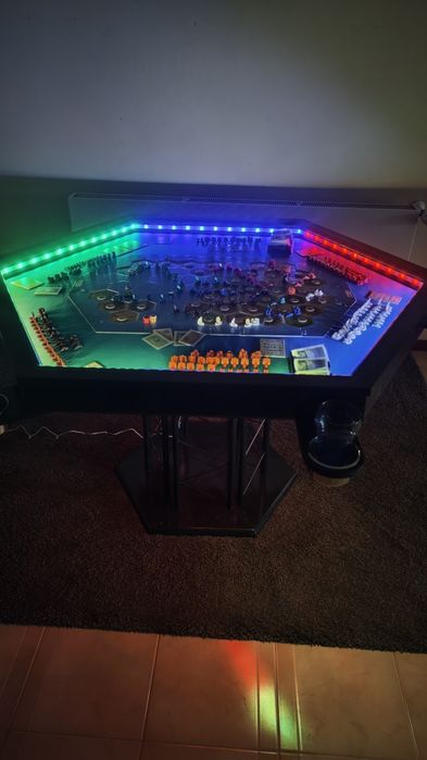 Mesa de Jogos de Tabuleiro Hexagonal