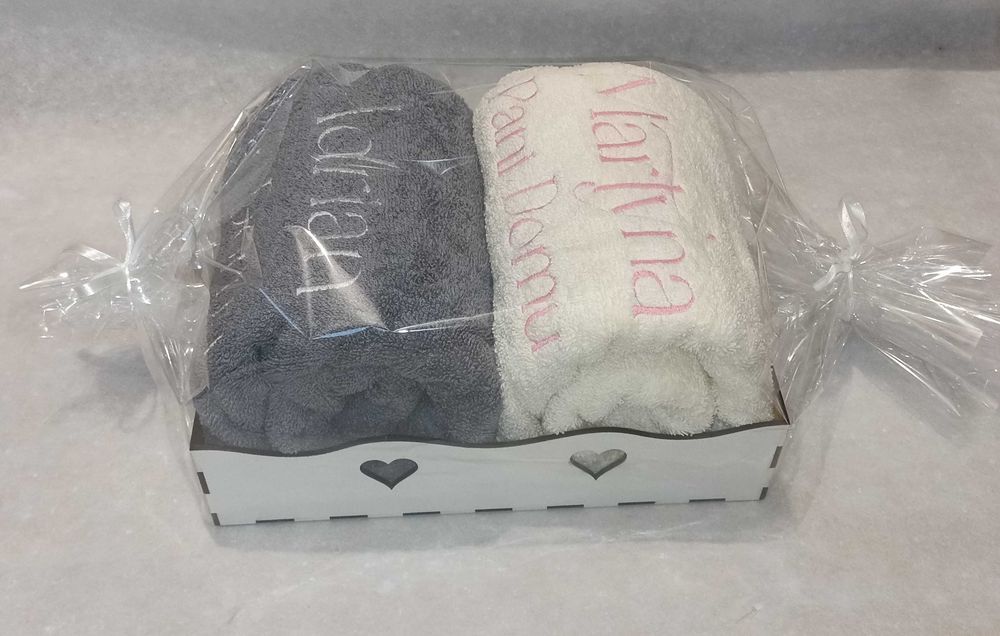 Ręczniki z Haftem Imię 100x50 Pan Pani Domu Mąż Żona Zestaw 550Gr