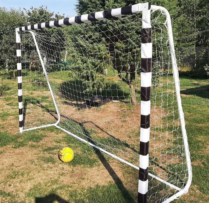BRAMKA DO PIŁKI NOŻNEJ duża metalowa mocna wytrzymała bramka piłkarska