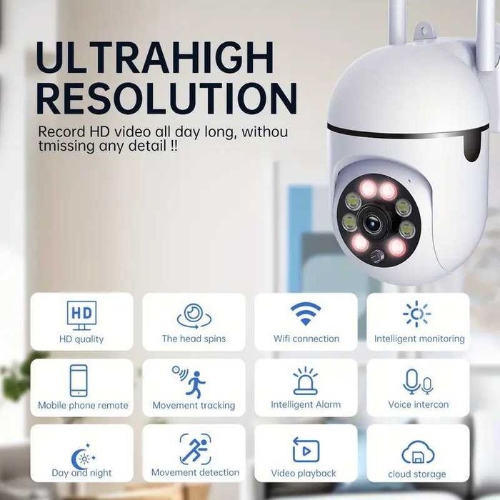 Камера WiFi 2.4G виявлення руху нічне бачення підсвітка