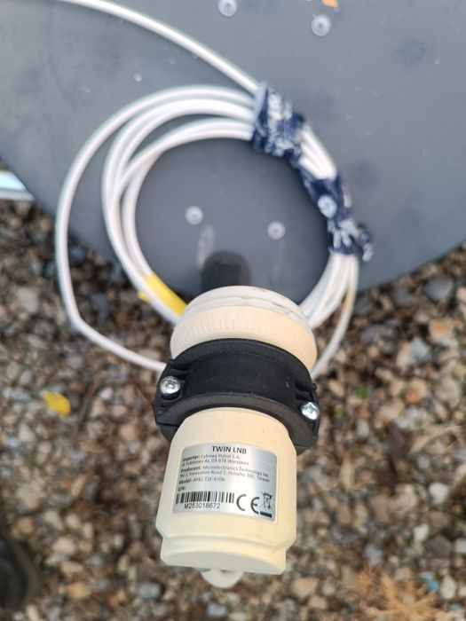 Antena Cyfrowy Polsat uchwyt kabel zestaw