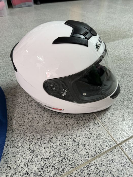 Capacete de mota L S2 Helmets com saco de protecao