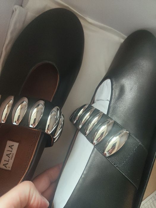 ALAIA baleriny baletki hit skóra naturalna r.40