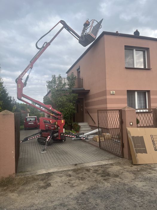 Wynajem podnośnik koszowy na gąsienicach  14m i 18m