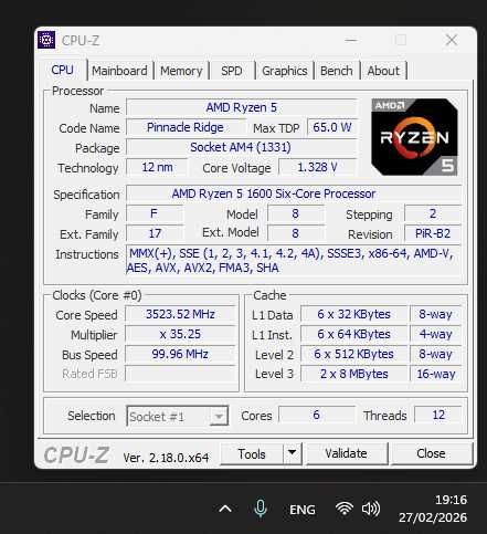 AMD Ryzen 5 1600 AF + chłodzenie Wraith – stan idealny