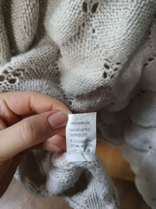 Sweter szydełkowy ażurowy