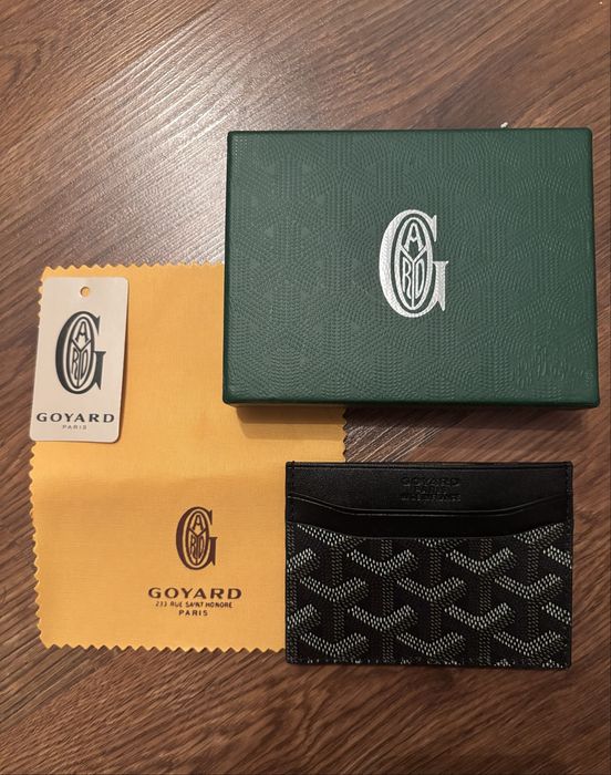 Goyard Paris – czarny cardholder / etui na karty (nowy)