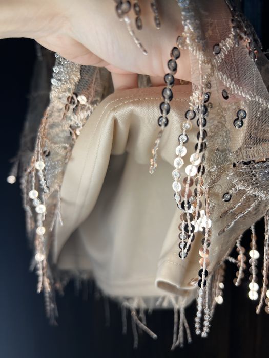 Жіноча спідниця з паєтками блискітками