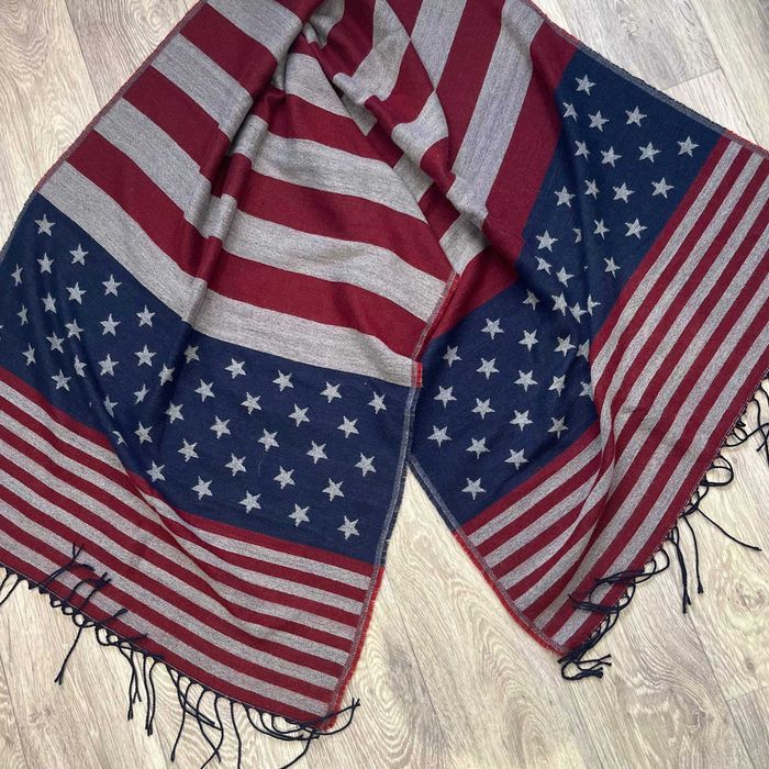 Большой шарф USA America United States of America swag like 2014 +aura +vibe y2k sk8 drill drip opium vibe affliction type vintage tiktok hype 2026