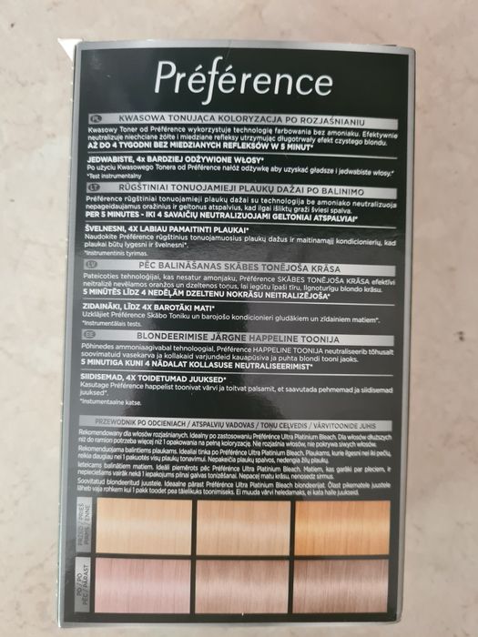 Toner do włosów Loreal Preference