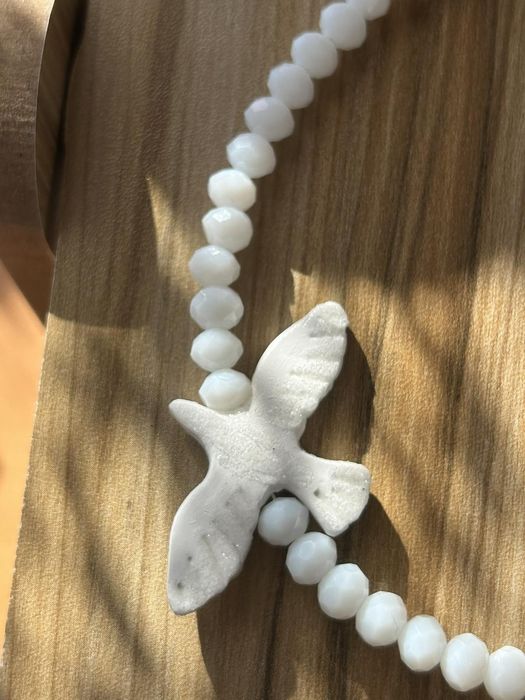 Подарунок на Миколая,Різдво,НР Чокер горлиця,підвіска голуб,намисто