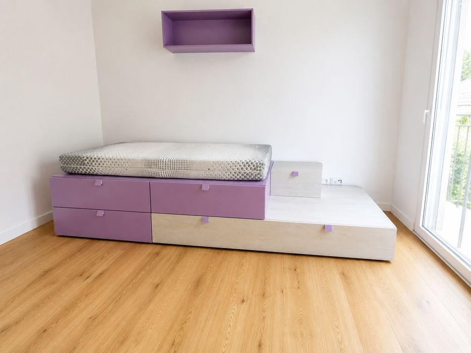 Cama Dupla com Gavetas incluí os colchões como novos