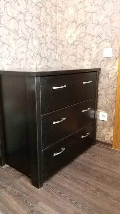 Комод натуральный массив бука бренд  Эстелла цвет венге