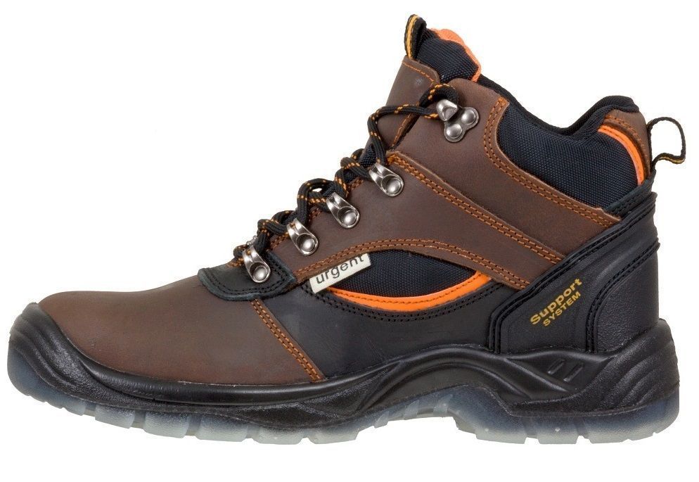 Buty robocze ochronne skórzane bez podnoska wysokie BHP 45