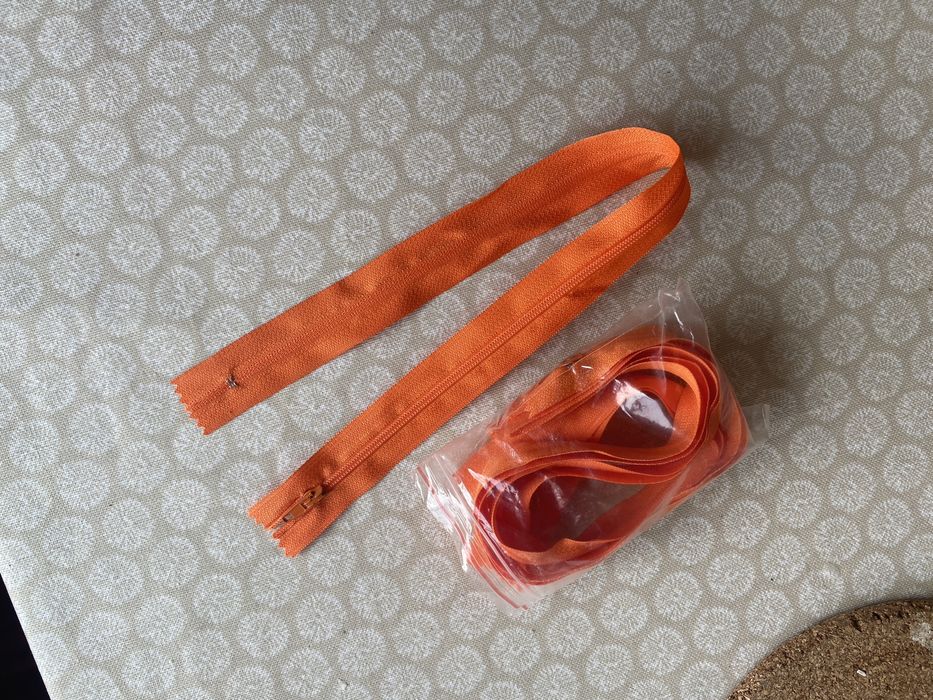 Fechos eclair cor de laranja