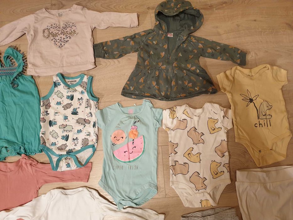 20szt. paka ubrań r. 80 dla dziewczynki, wiosna, Cool Club Baby Gap