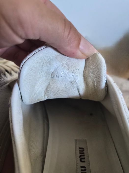 Tenis brancos Miu Miu