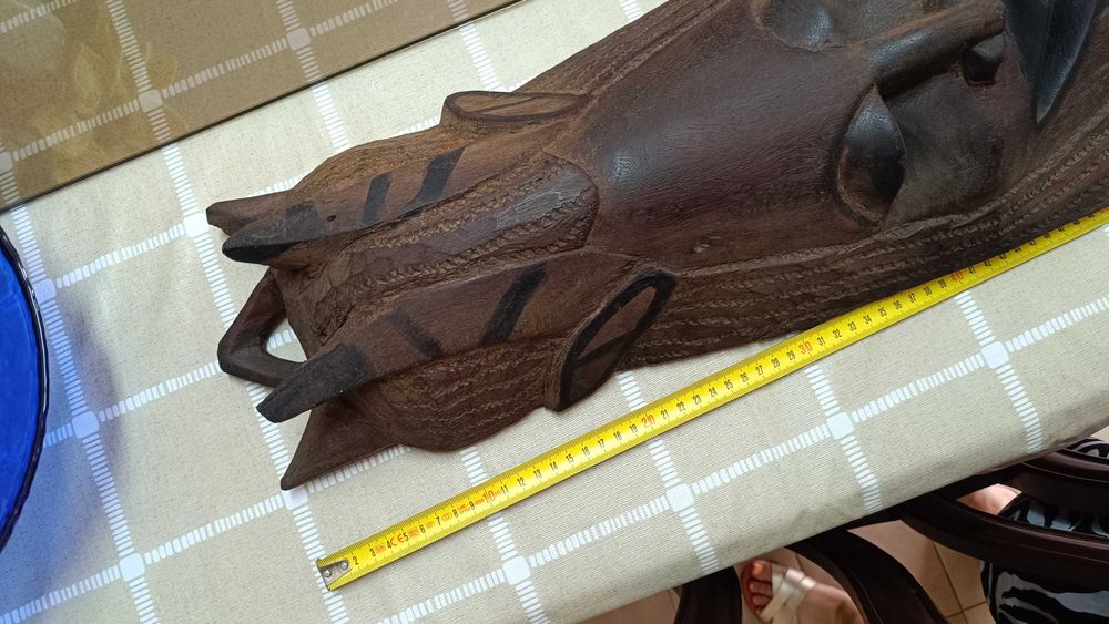 Peças de decoração: Máscaras africanas de pau santo