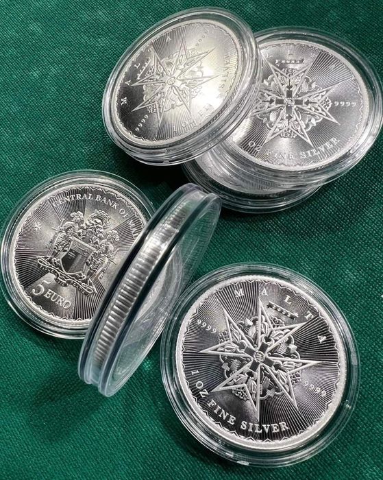 Срібна інвестиційна монета! Мальтійський хрест. 1 унція. 2023 .
