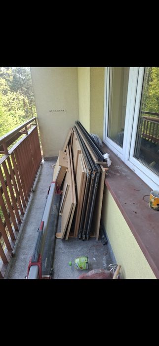 Szafa drzwi przesuwne lustro aluminiowa