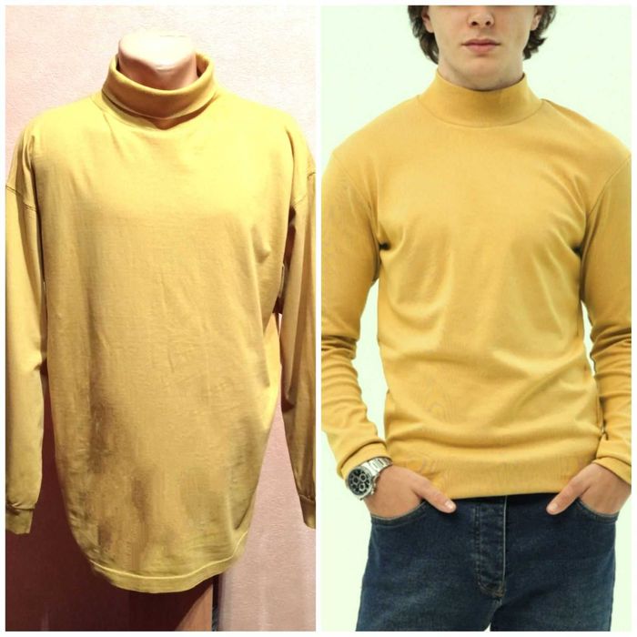 Отличный гольф горчичного цвета, 100% хлопок (Германия).