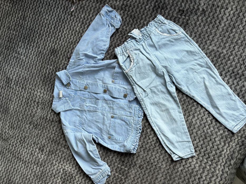 Джинсова куртка і джинси 86 на дівчинку