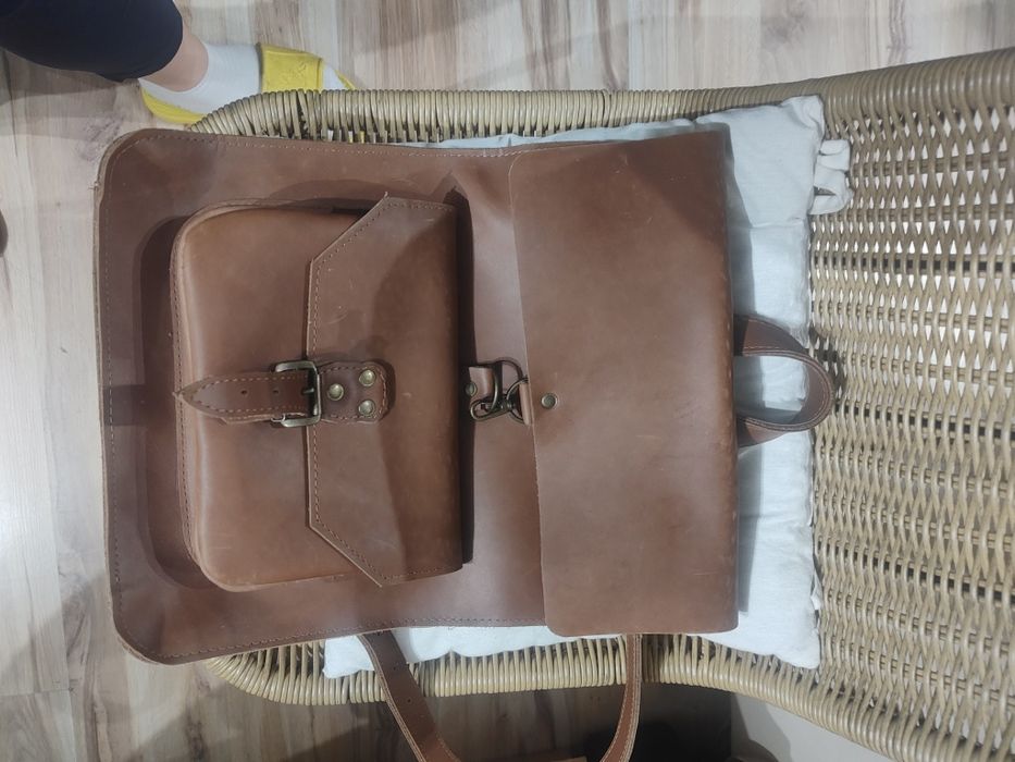Plecak ze skóry jak nowy