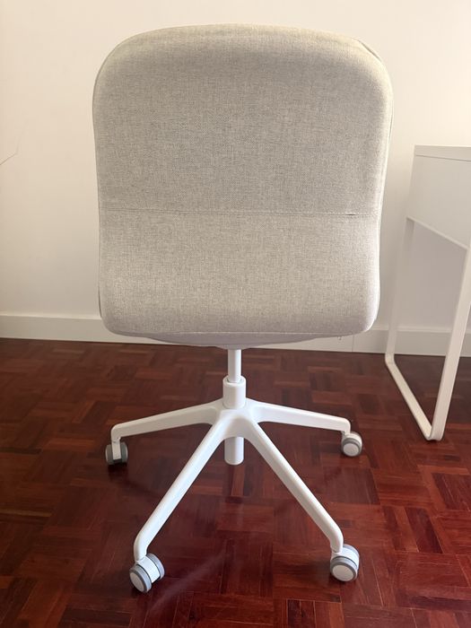 Cadeira p/escritório, Gunnared bege/branco