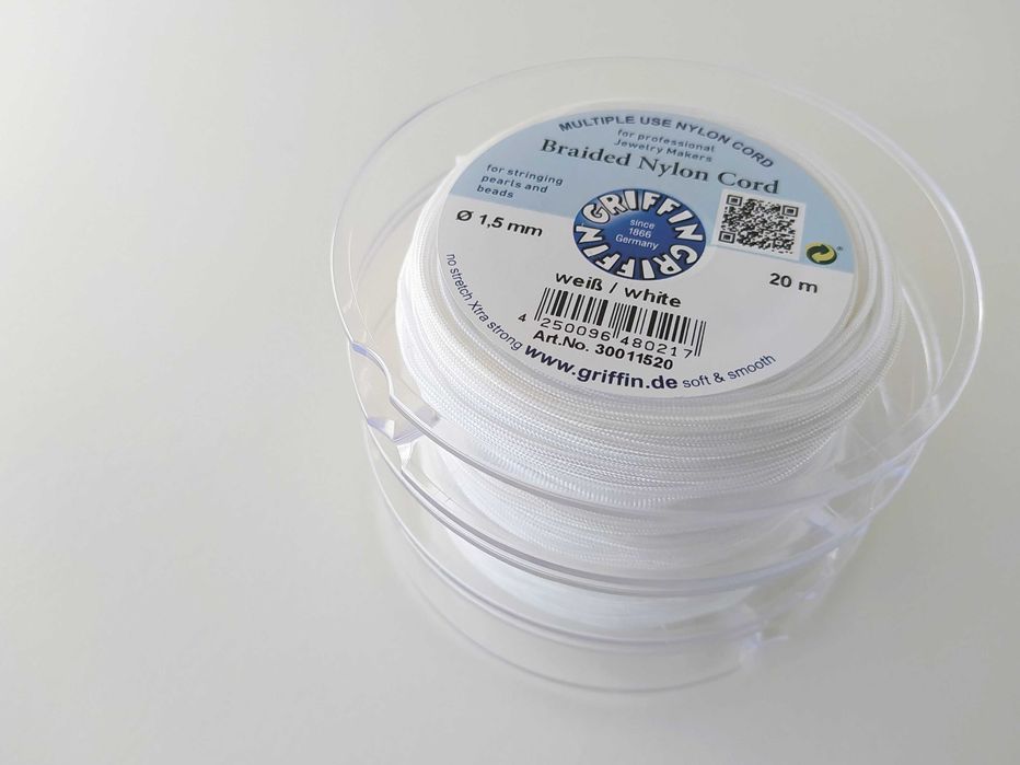 Lote 3 Bobines FIO NYLON ENTRANÇADO (Ø 1,5mm) - Bijuteria & Joalharia