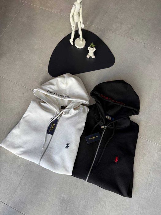 Czarna bluza z kapturem U.S.Polo zapinana na zamek