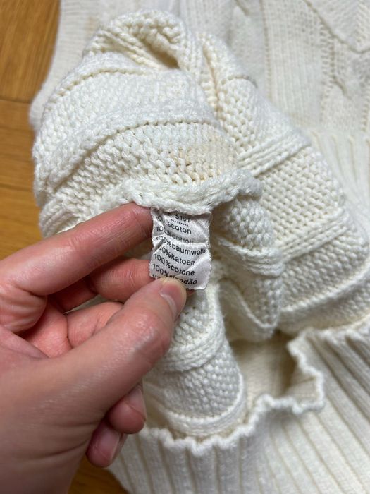 Sweter Lacoste vintage white rare