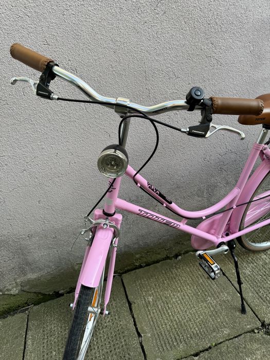 Rower miejski damski różowy