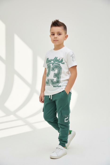 Dres komplet chłopięcy 128