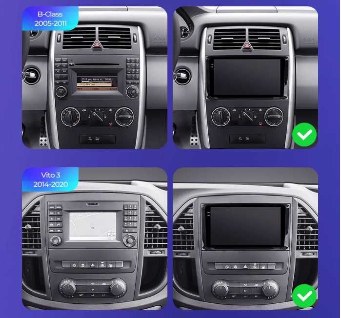 Магнитола android для Mercedes Vito, Viano, Sprinter 9/10дюймів
