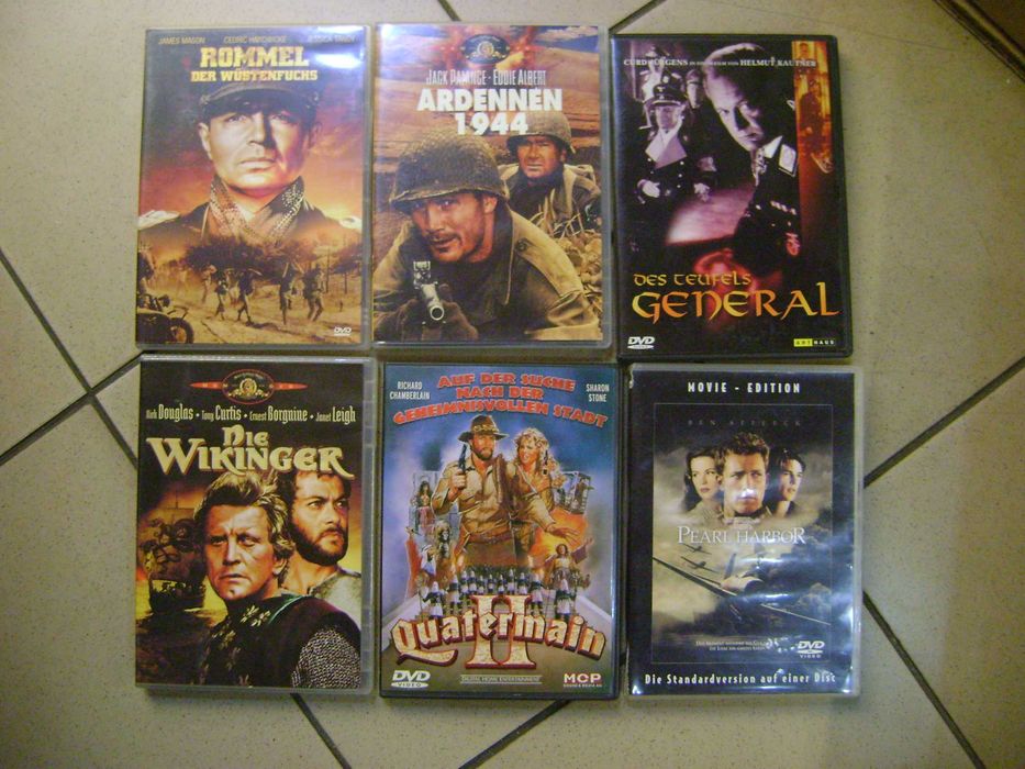 Płyty DVD z Filmami Wojenne 7 szt