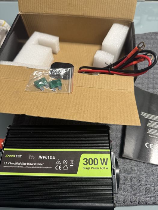 Інвертор  Green Cell 12 В → 230 В 300 Вт/600 Вт Inverter