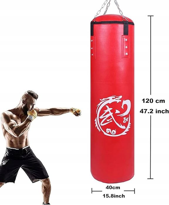 worek treningowy kmljoee torba bokserska dla dorosłych 120x40cm opis