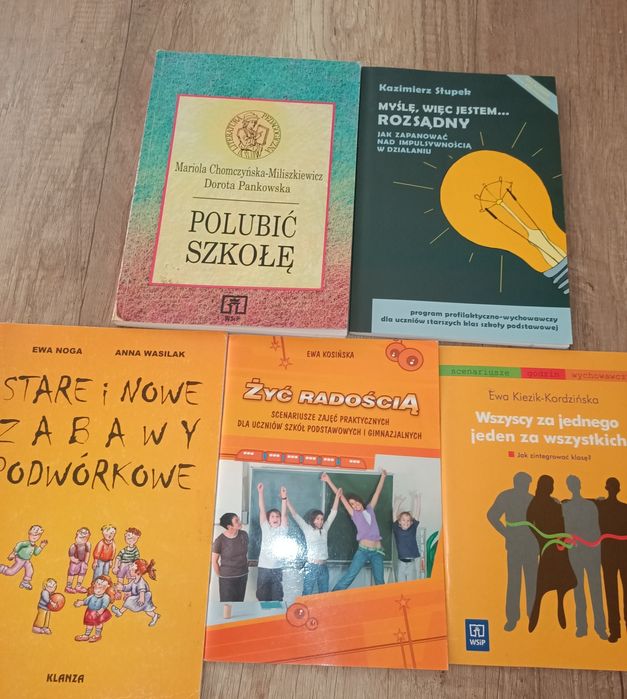 Komplet 5 książek dotyczących zabaw integracyjnych z dziećmi