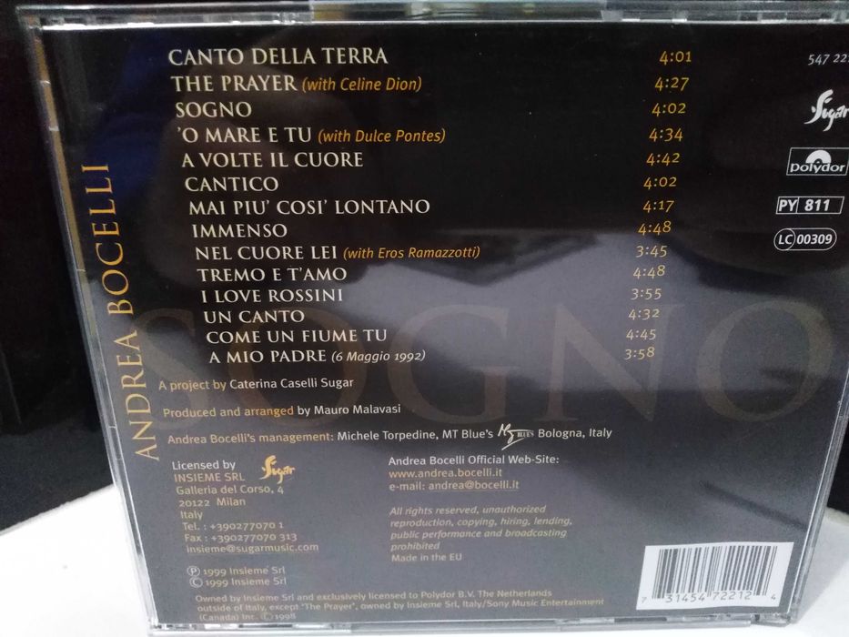 Cd Andrea Bocelli - Sogno