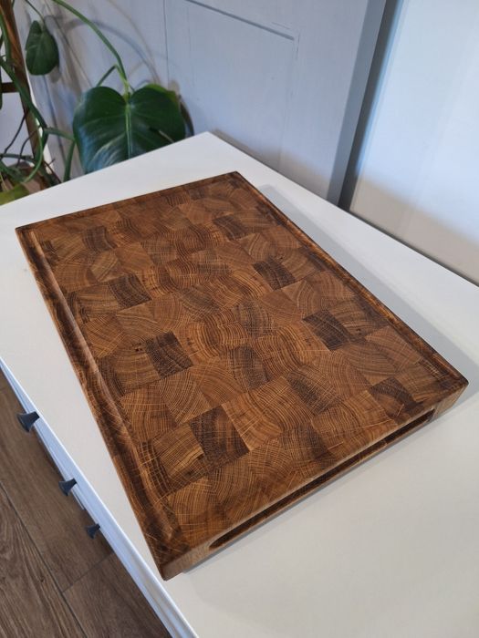 Deska sztorcowa dębowa do krojenia - serwowania  39x28