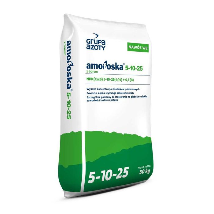 Nawóz Amofoska 5-10-25 z borem tona nawozy