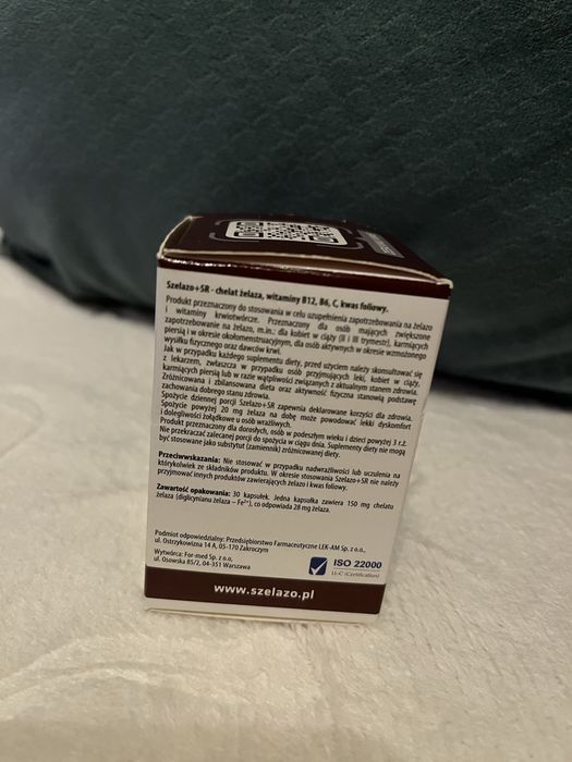 Szelazo żelazo w tabletkach 30 sztuk