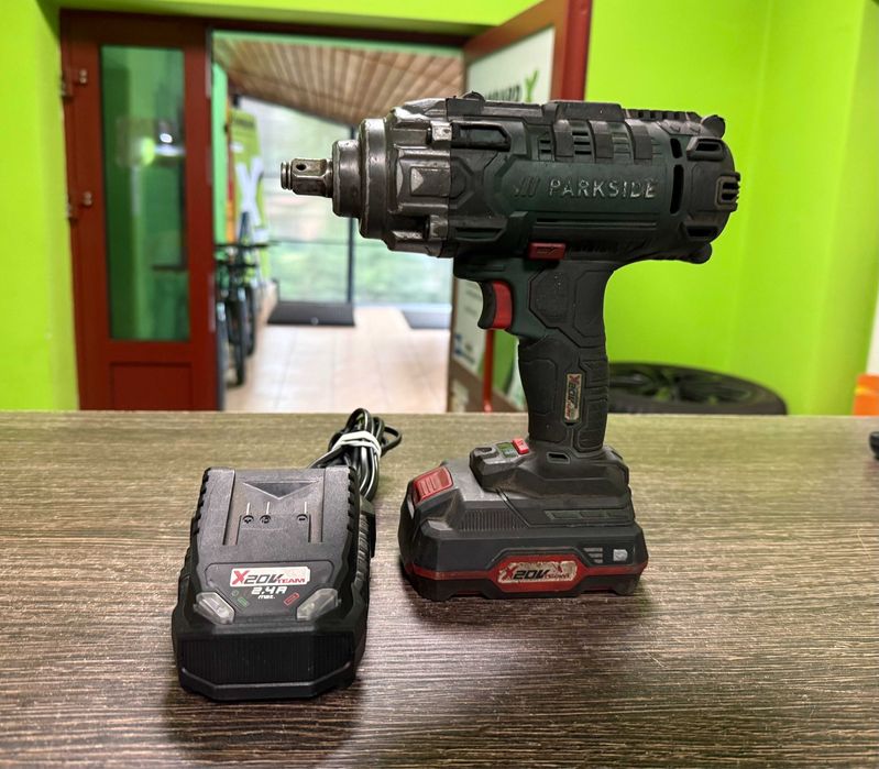 Akumulatorowy Klucz Udarowy Parkside Passk 20-Li + Bateria + Ładowarka