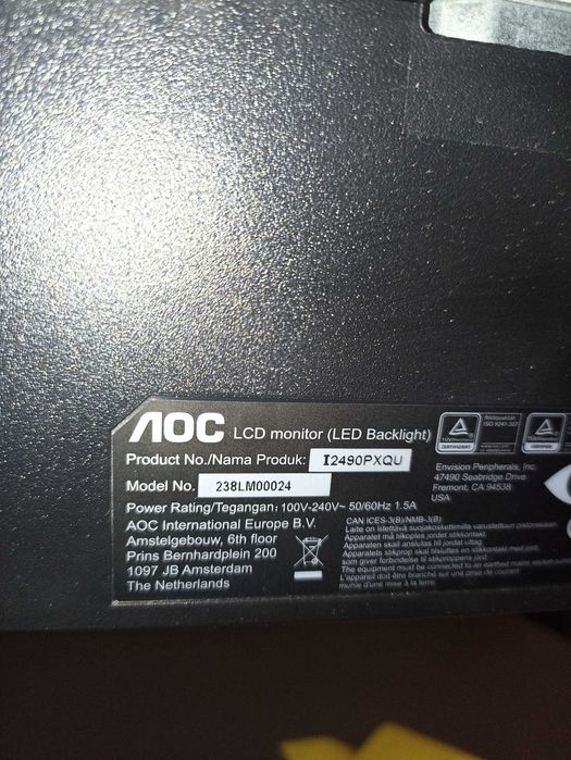 Монитор AOC 24"(I2490PXQU)