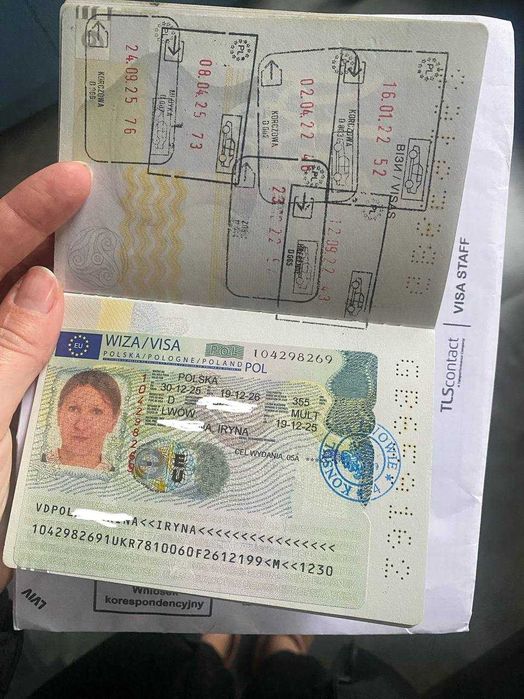 Польська робоча віза, віза без присутності, віза на рік за 7 днів!