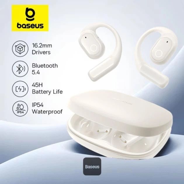 Навушники Baseus Eli 10i Fit Open-Ear TWS Earbuds (White)