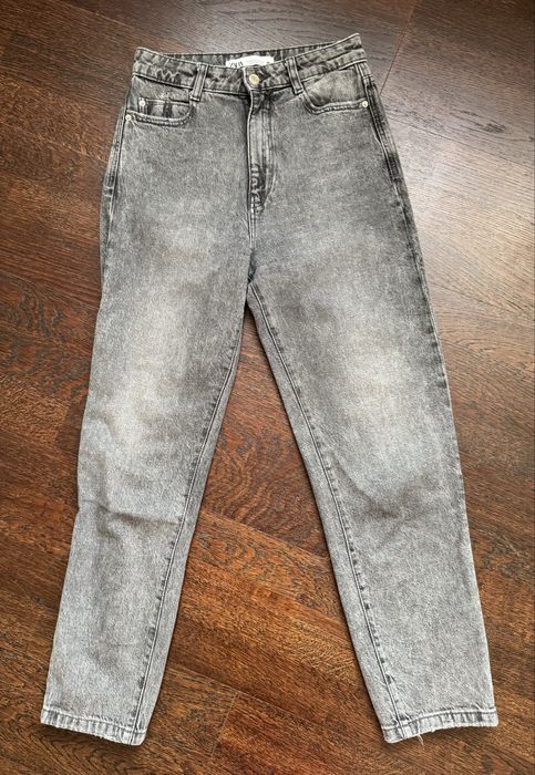 Сірі джинси mom fit Zara, розмір 34