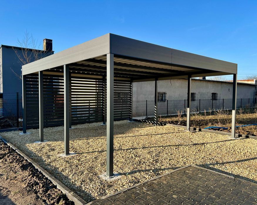 Wiata 6x6 - wiata samochodowa garażowa dwustanowiskowa pod wymiar