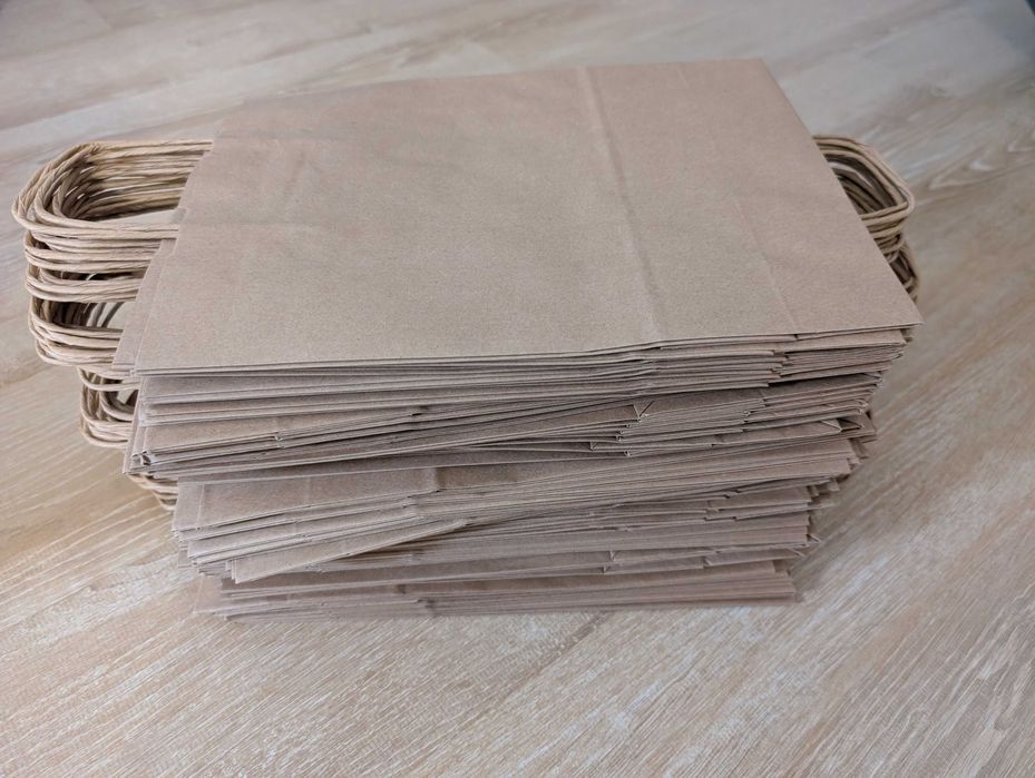 Sacos de papel Kraft com e sem asas