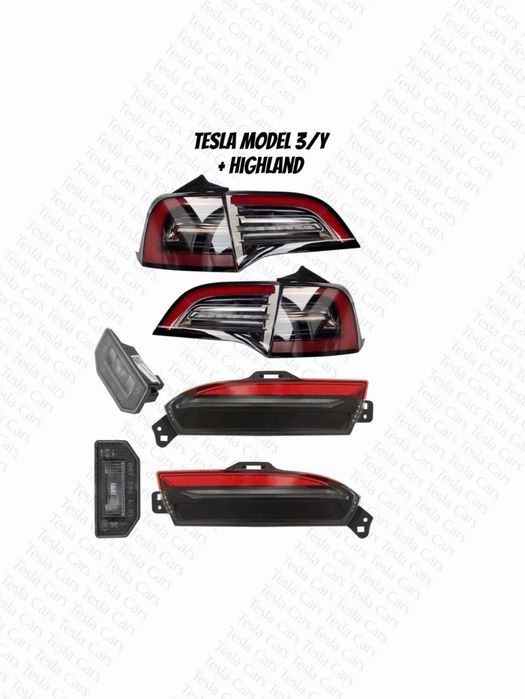 Задній ліхтар крило/ляду/бампер, Global, Highland Tesla Model 3/Y 1712513 1712514 1502086 1502087 1502088 1502089 1449730